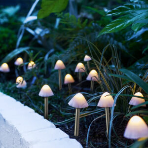 Lampă solară LED 12 ciuperci
